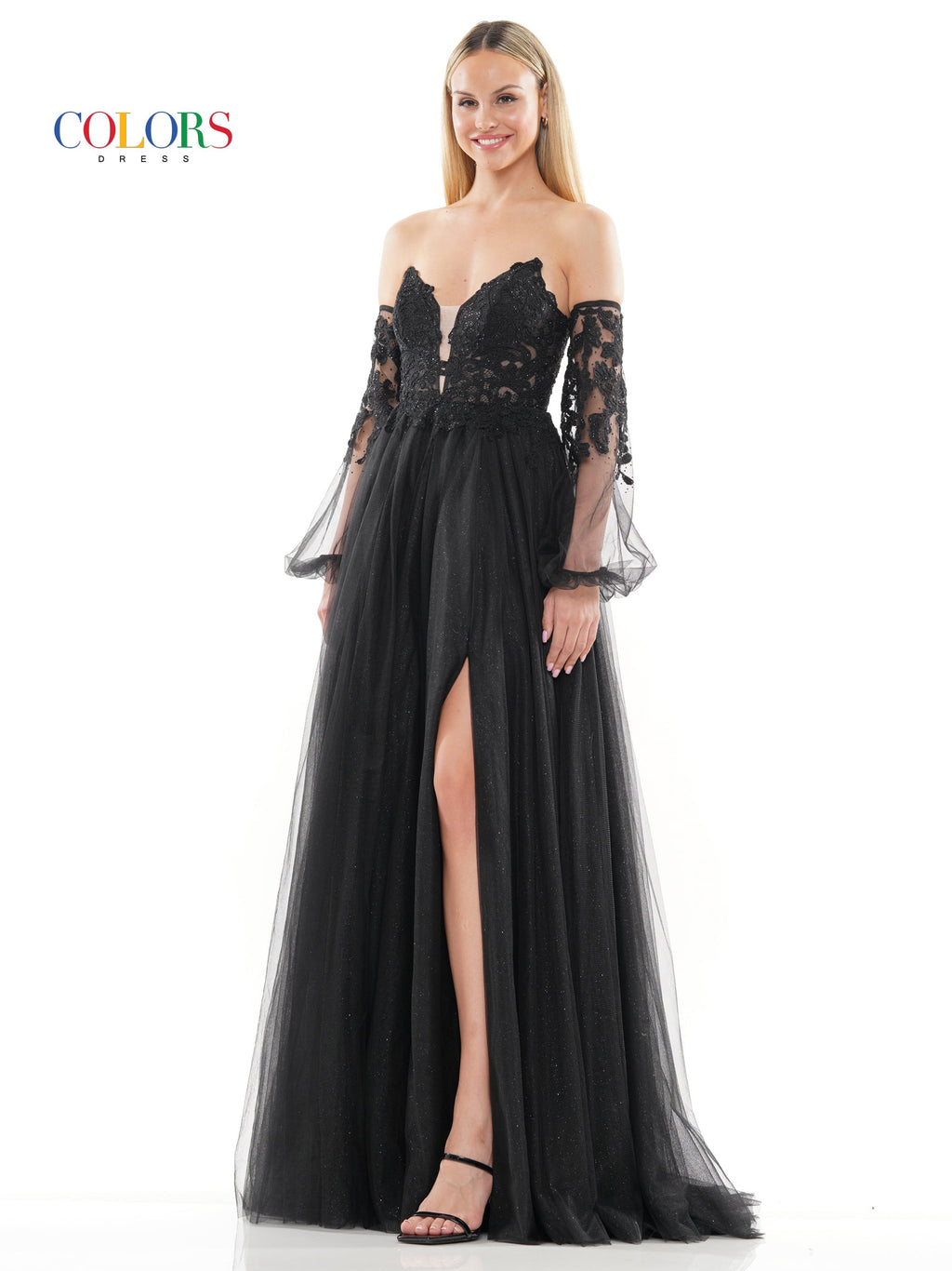 Colors 3237 Prom Long Formal A Line Prom Dress